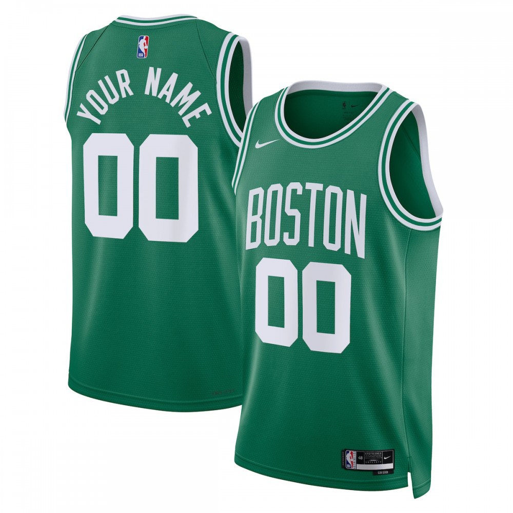 Boston Celtics Unisex 2022/23 Swingman Custom Jersey Kelly Green - Icon Edition-Pro Kit Vault | Brand New 26/27 Sports Jerseys